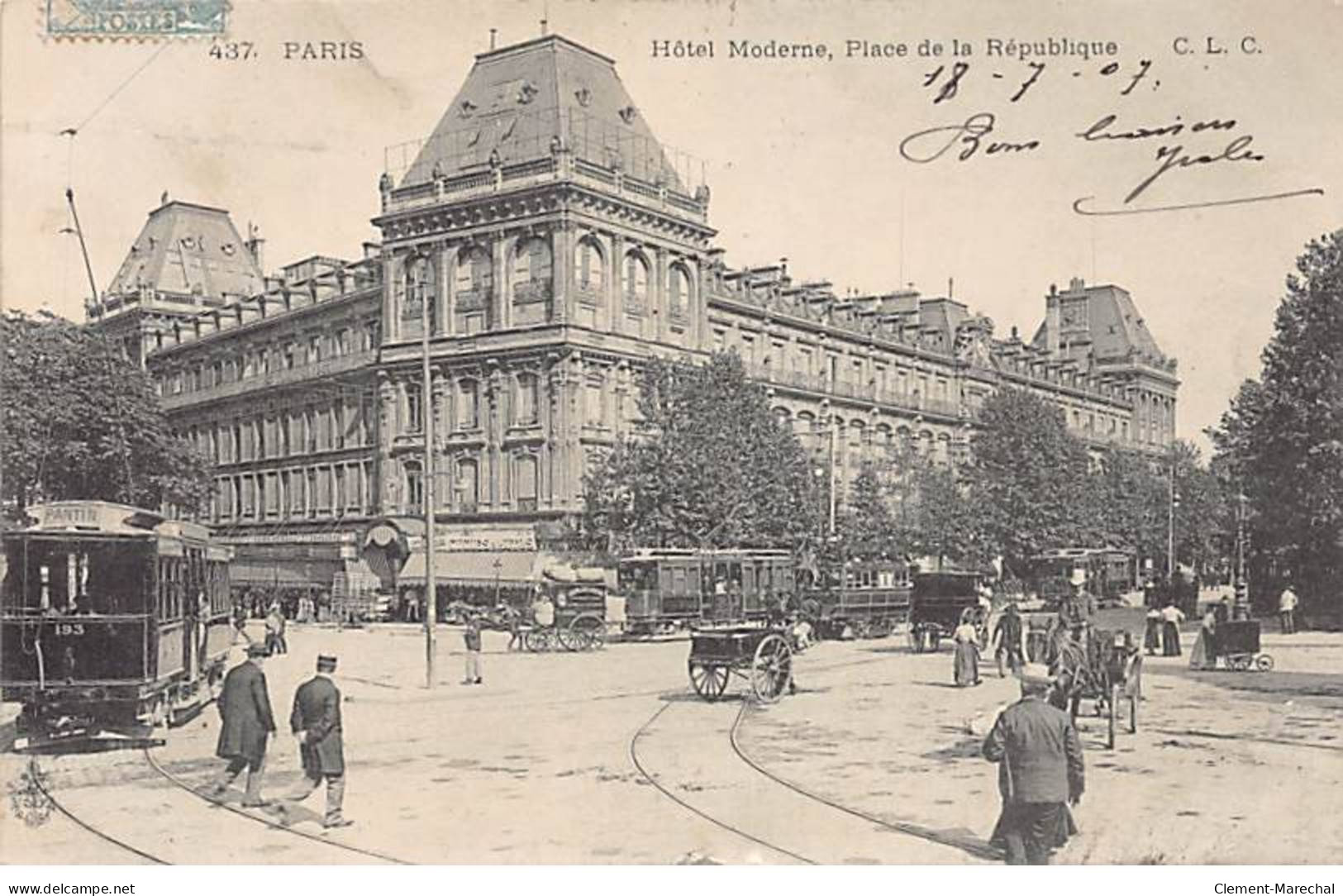 PARIS - Hôtel Moderne - Place De La République - Très Bon état - District 11