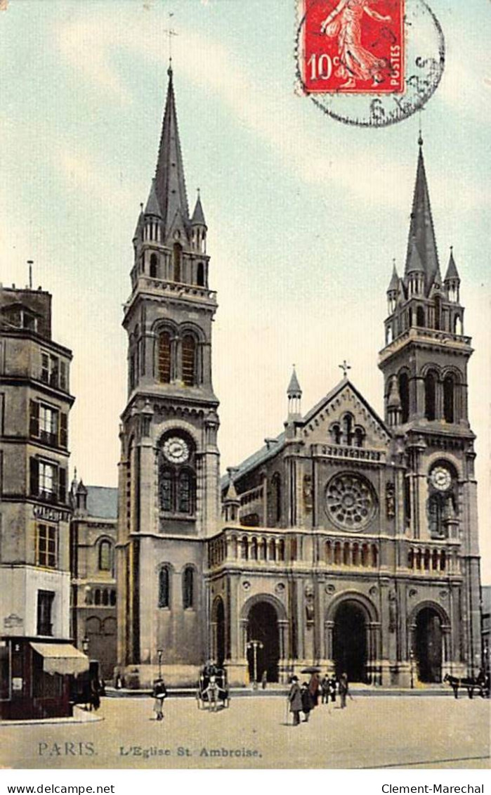 PARIS - L'Eglise Saint Ambroise - Très Bon état - Arrondissement: 11