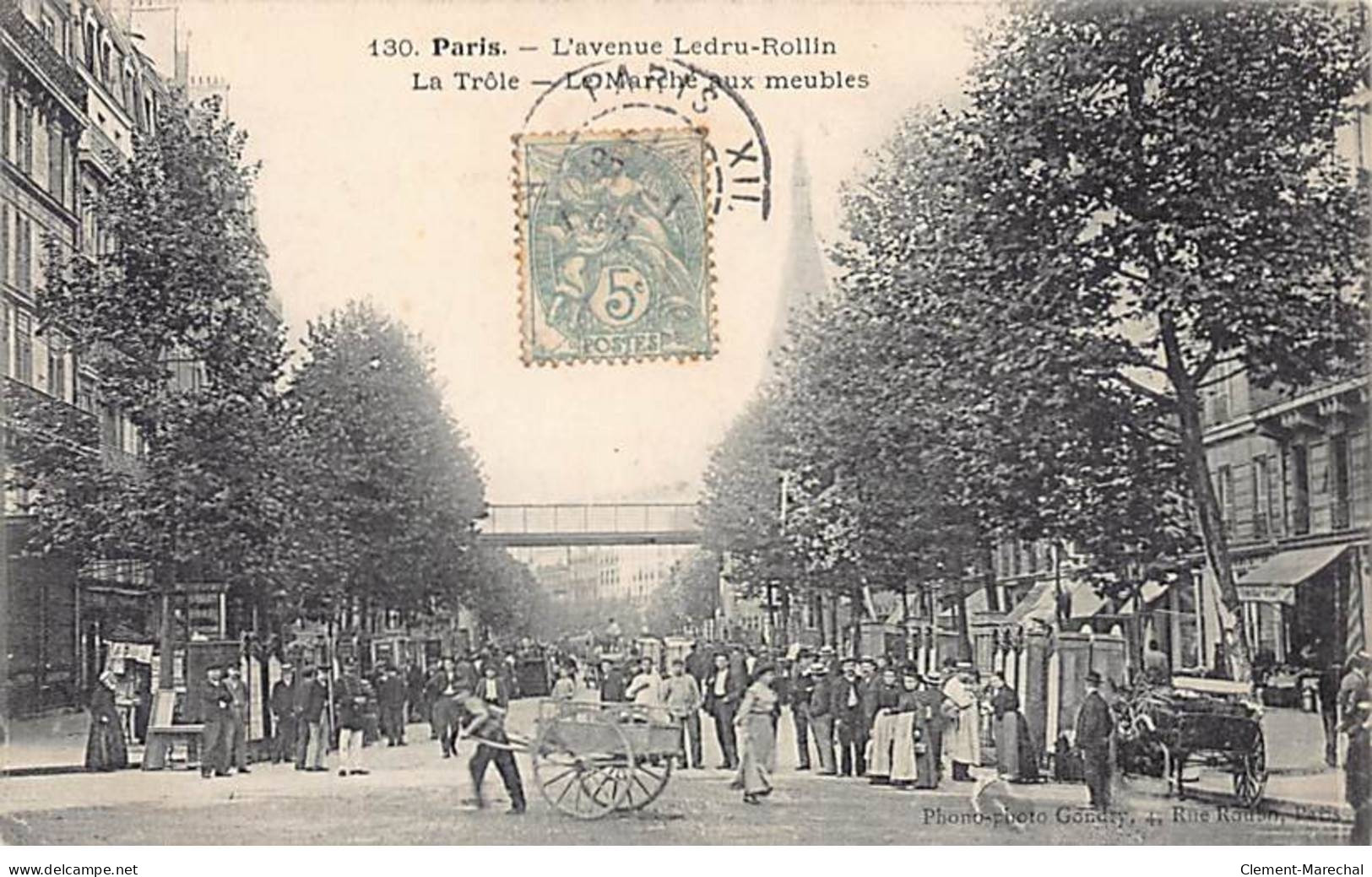 PARIS - L'Avenue Ledru Rollin - La Trôle - Le Marché Aux Meubles - Très Bon état - Arrondissement: 11