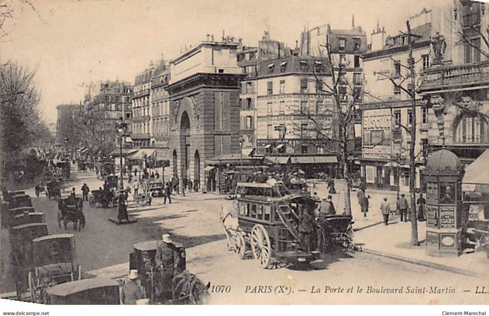 PARIS - La Porte Et Le Boulevard Saint Martin - Très Bon état - District 10