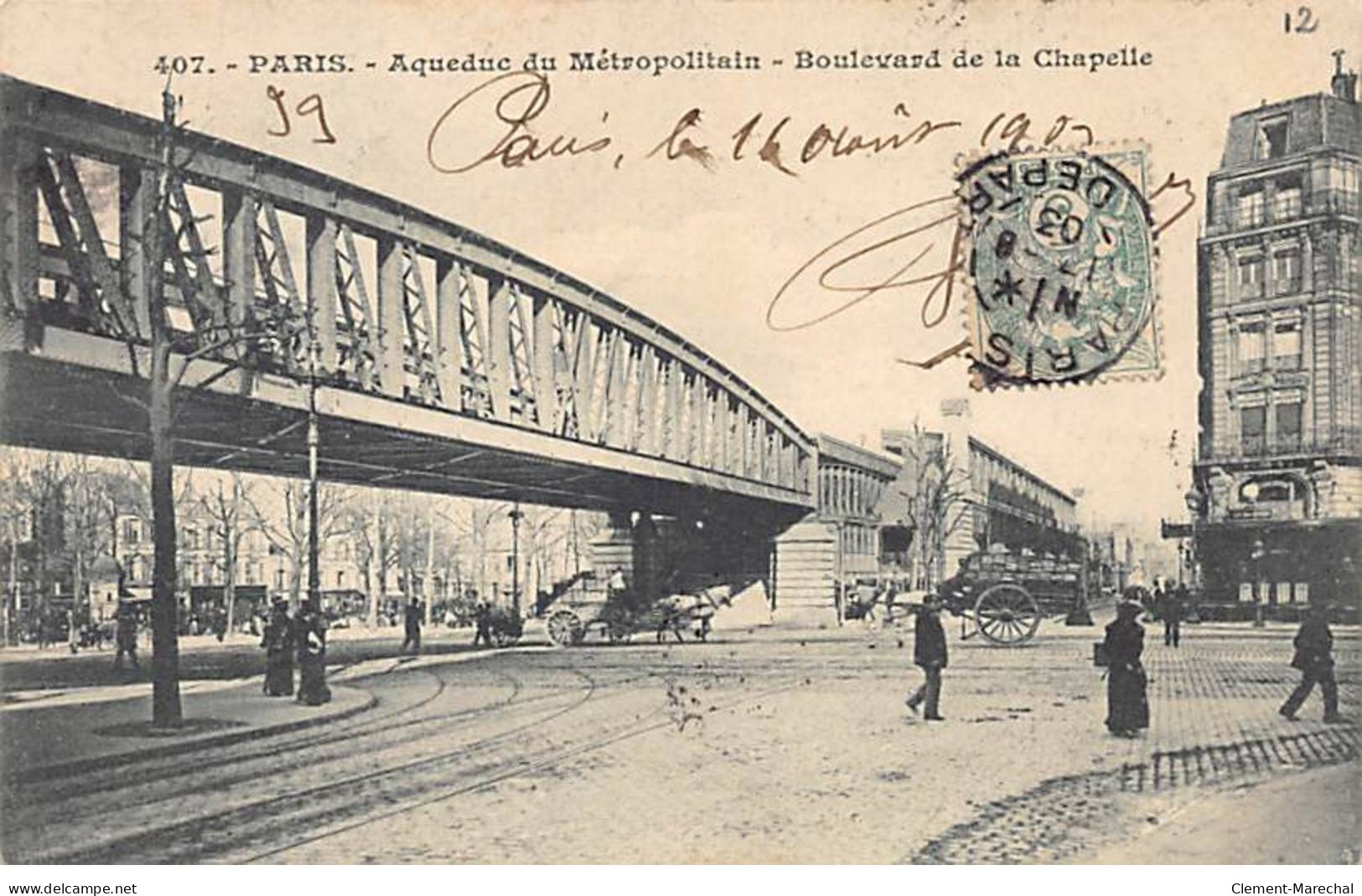 PARIS - Aqueduc Du Métropolitain - Boulevard De La Chapelle - Très Bon état - Paris (10)