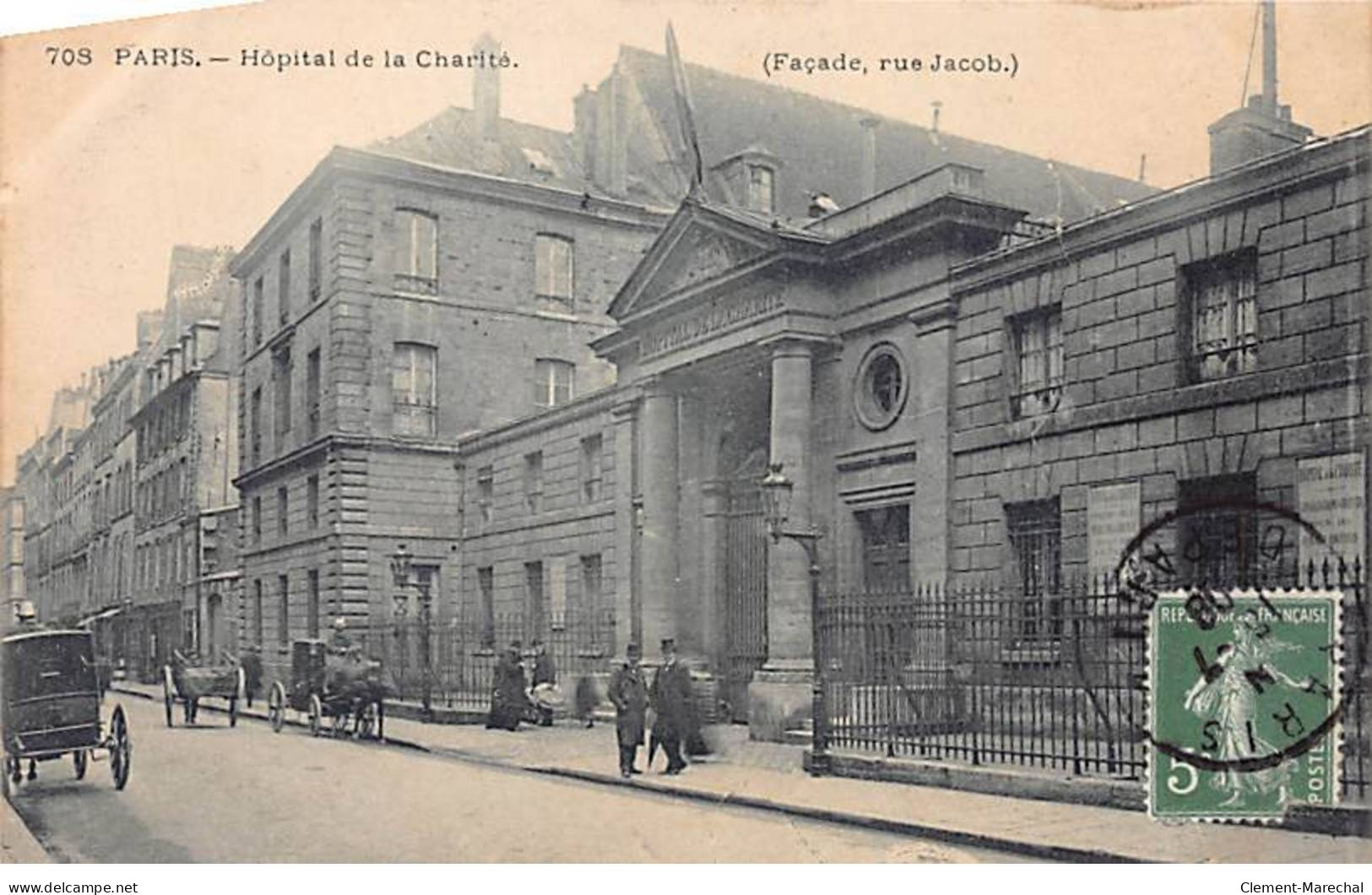 PARIS - Hôpital De La Charité - Façade, Rue Jacob - Très Bon état - Distrito: 10