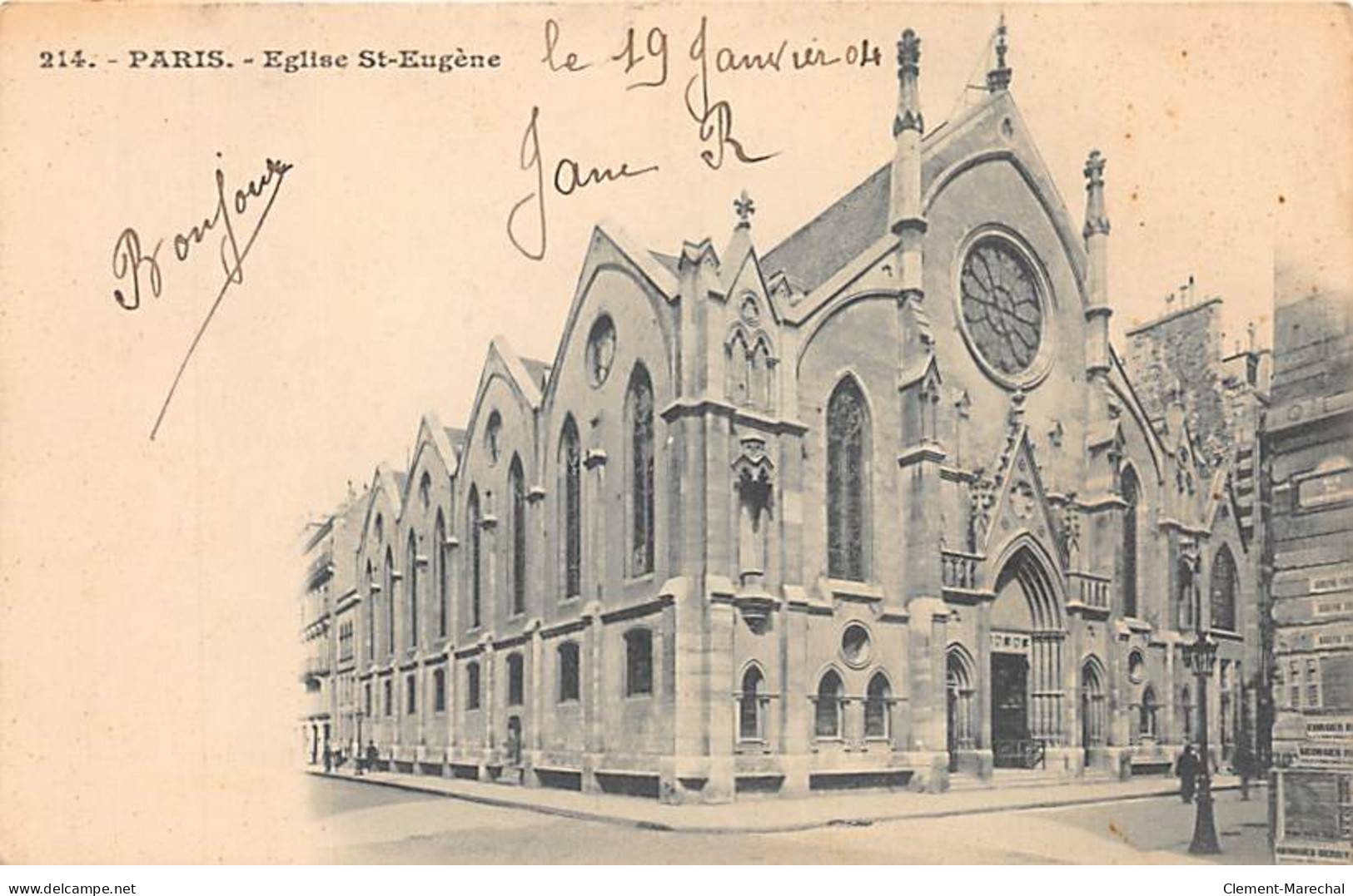 PARIS - Eglise Saint Eugène - Très Bon état - Arrondissement: 09