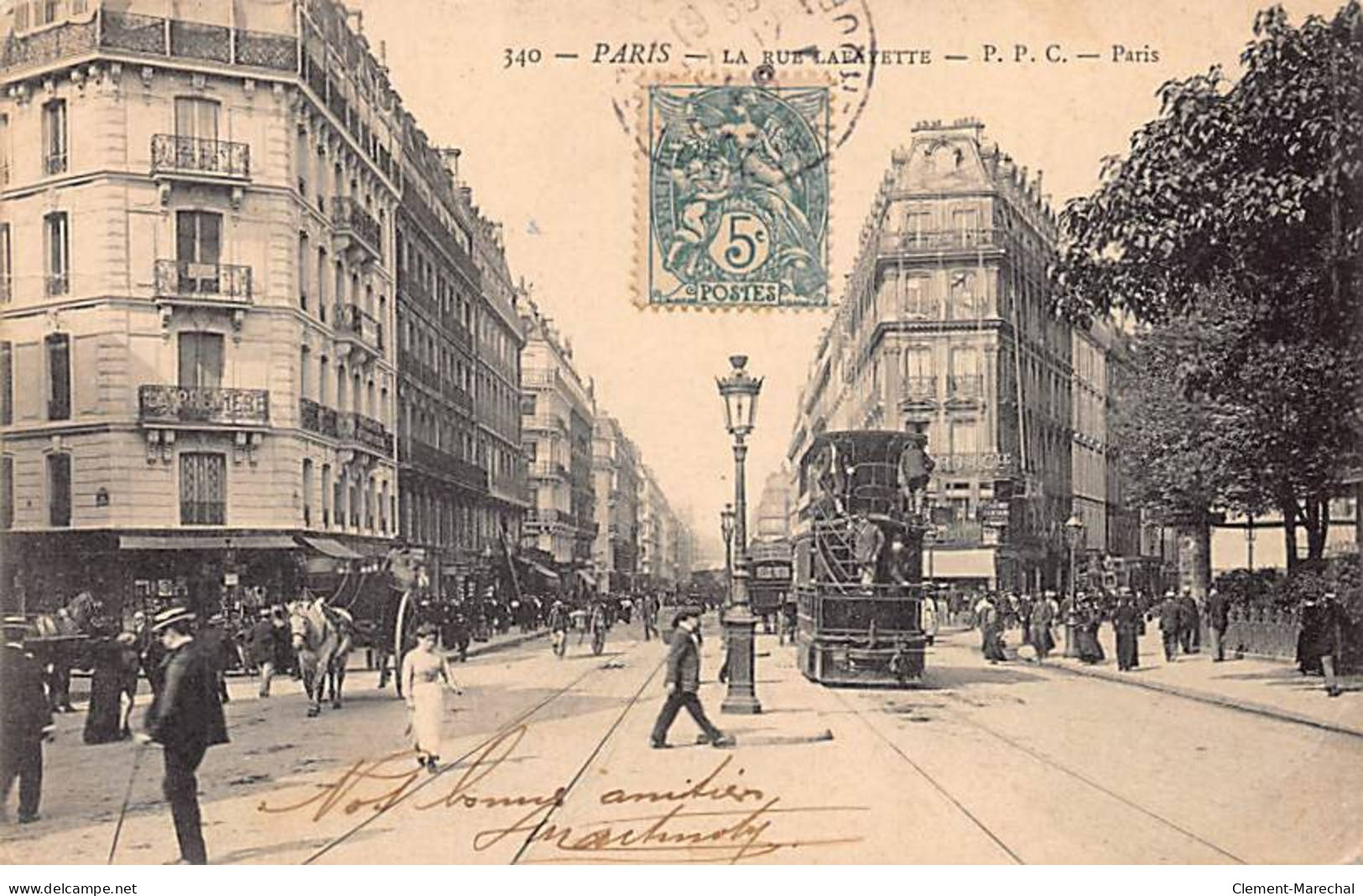 PARIS - La Rue Lafayette - Très Bon état - Arrondissement: 09