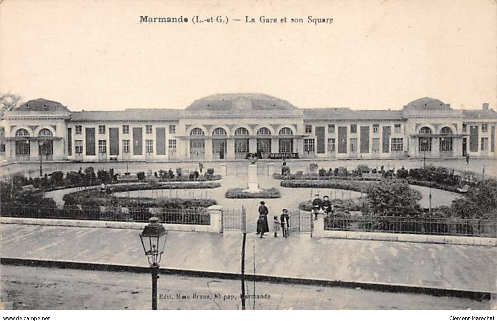 MARMANDE - La Gare Et Son Square - Très Bon état - Marmande