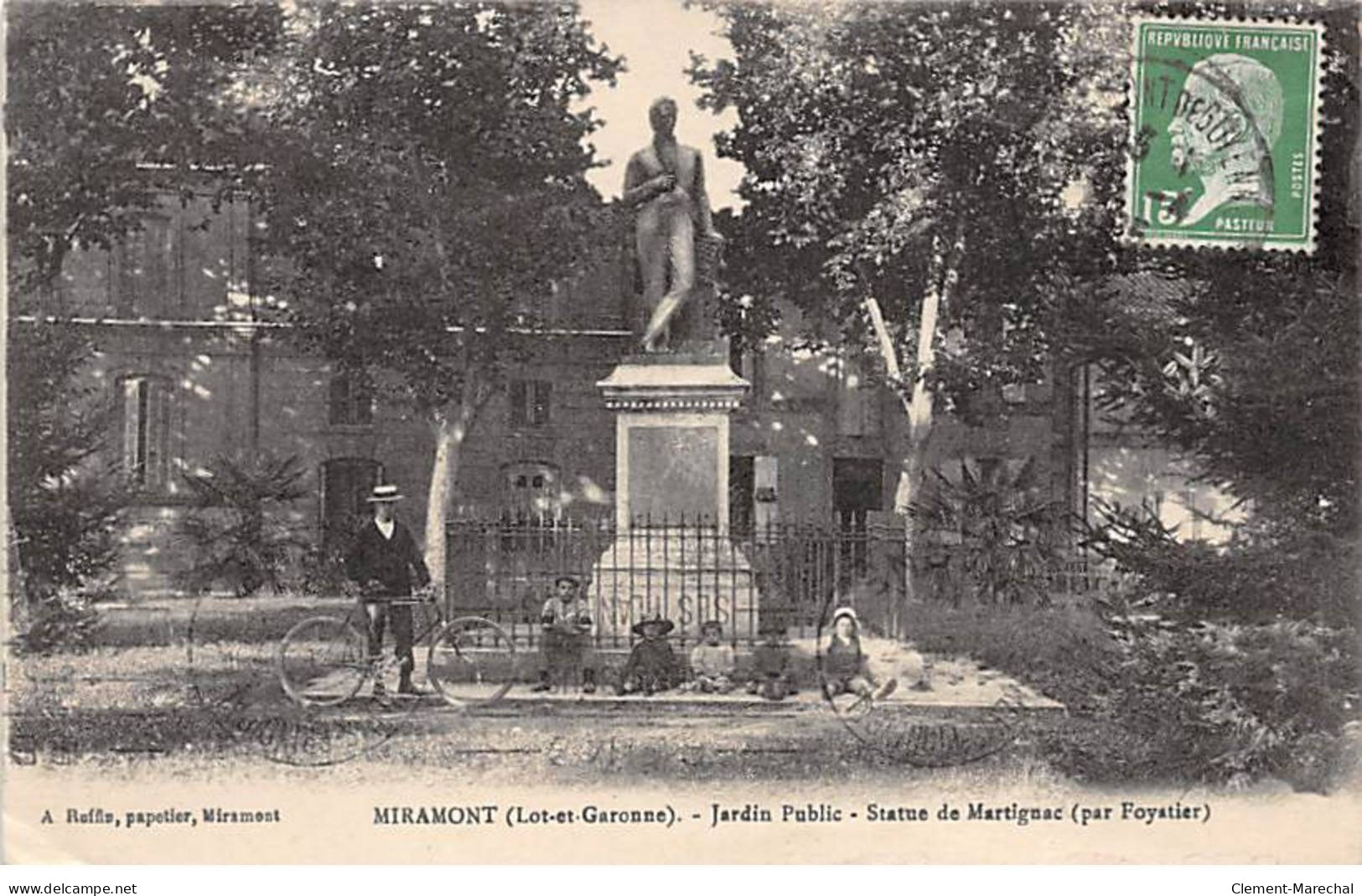 MIRAMONT - Jardin Public - Statue De Martignac - Très Bon état - Sonstige & Ohne Zuordnung