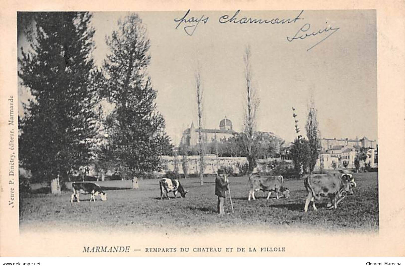 MARMANDE - Remparts Du Chateau Et De La Fillole - Très Bon état - Marmande