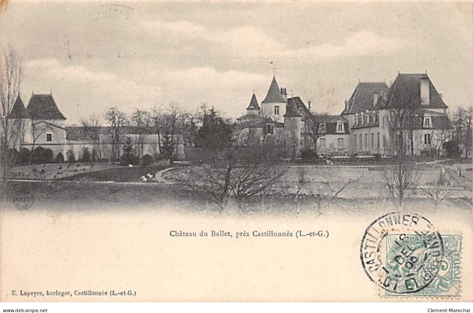 Château Du BALLET Près Castillonnès - Très Bon état - Sonstige & Ohne Zuordnung