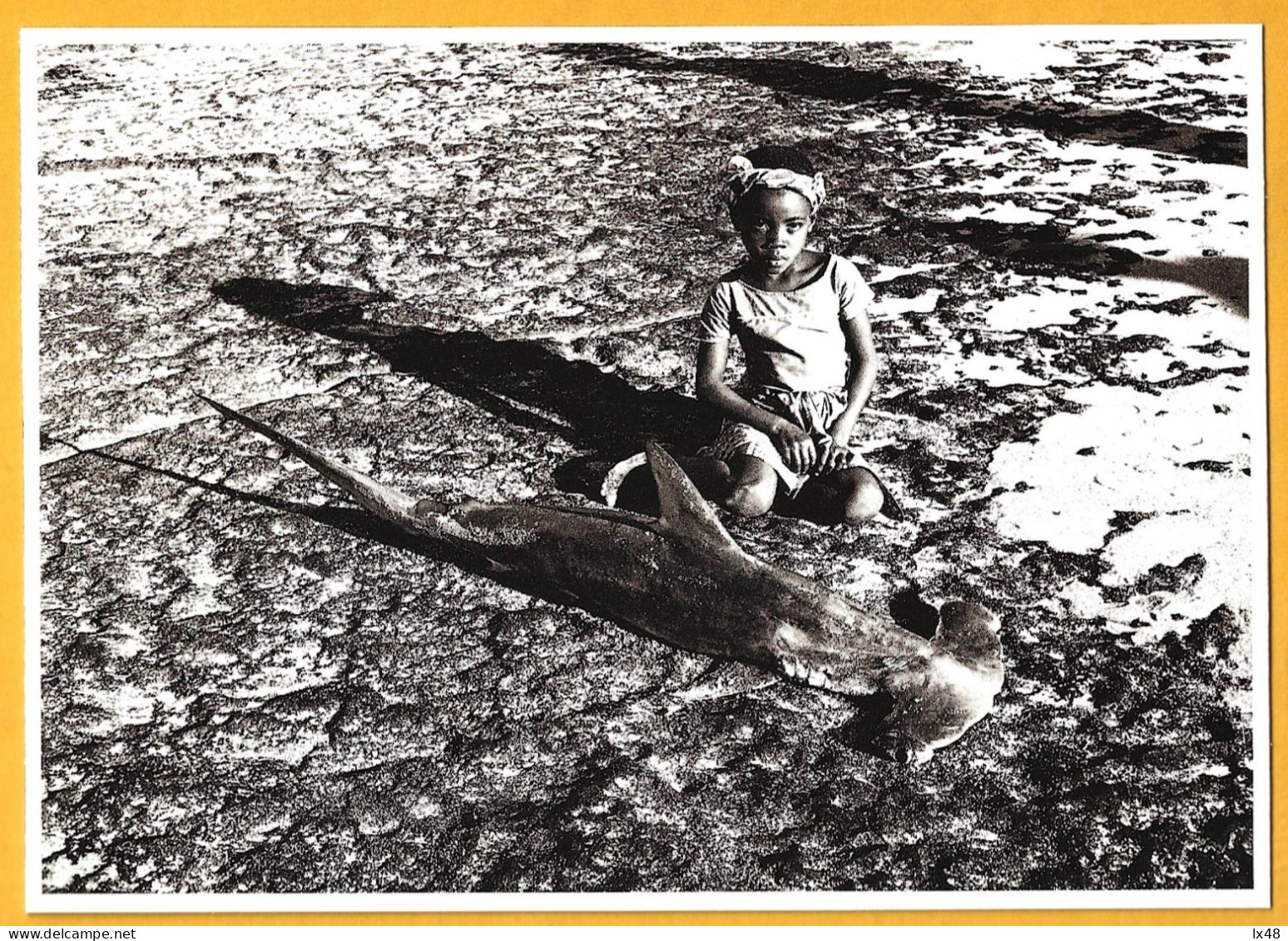 Postcard 'Macua Fishermen' Nacala Bay, Mozambique 1957. Photo José Henriques. Postal De 'Pescadores Macua' Baía De Nacal - Mosambik