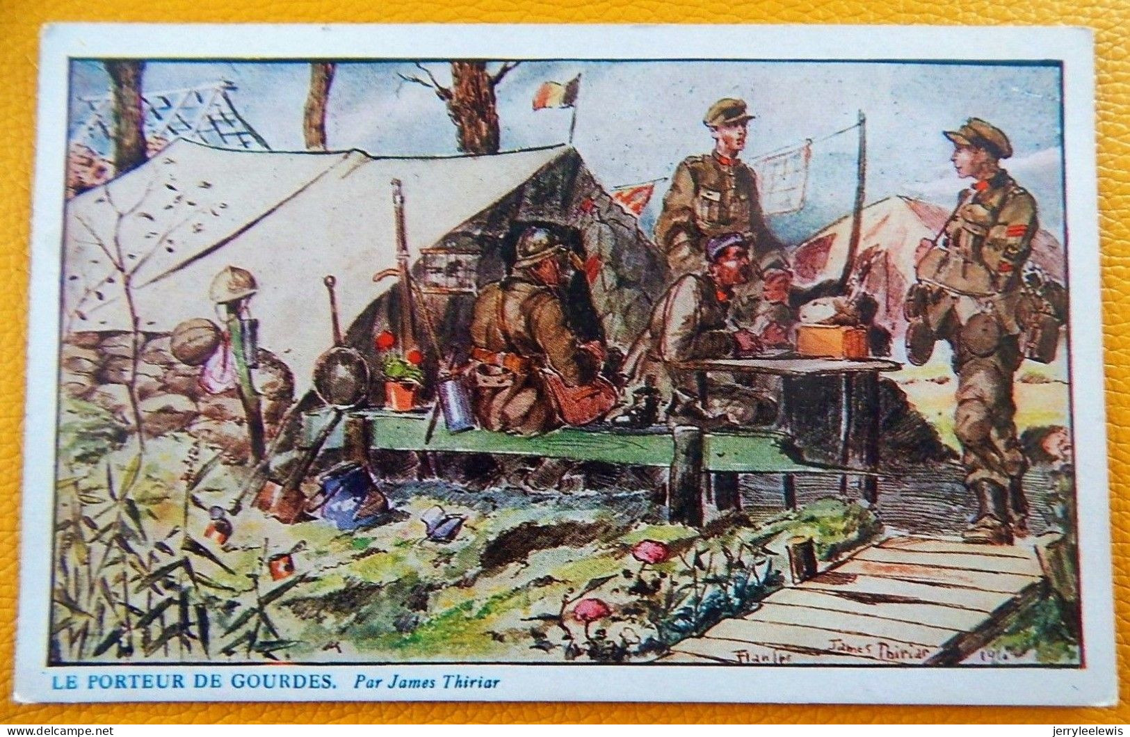 MILITARIA - ARMEE BELGE - BELGISCH LEGER  - 5 POSTKAARTEN : James Thiriar Illustrateur (5)- André Lynen Illustrateur (1) - Guerre 1914-18