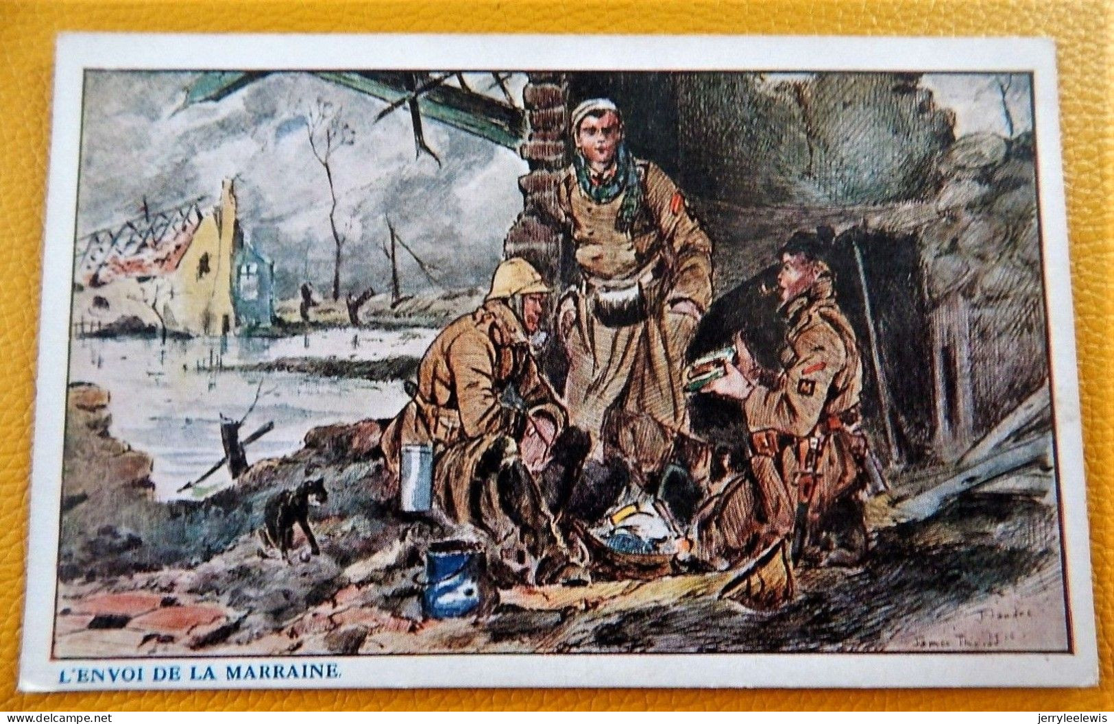 MILITARIA - ARMEE BELGE - BELGISCH LEGER  - 5 POSTKAARTEN : James Thiriar Illustrateur (5)- André Lynen Illustrateur (1) - Guerre 1914-18