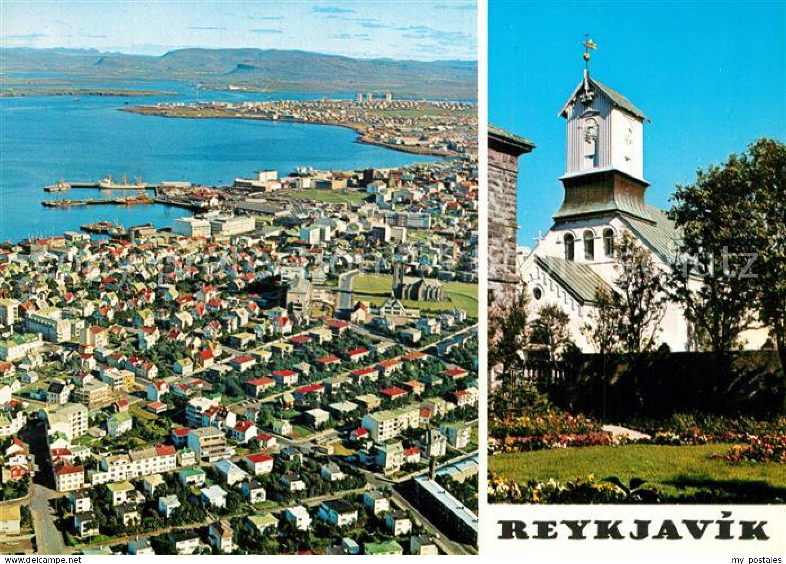 73602443 Reykjavík Aerial View Of Reykjavik Andthe Lutheran Cathedral Reykjavík - Islande