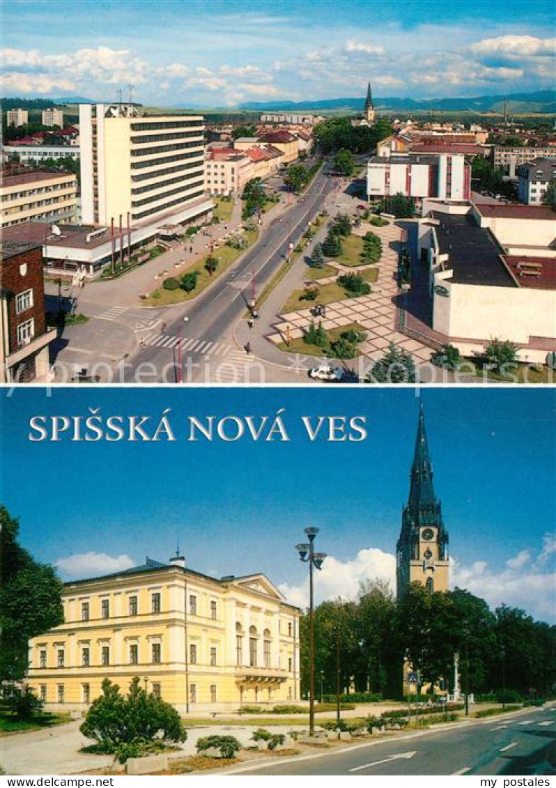 73602413 Spisska Nova Ves Panorama Stadtzentrum Kirche Spisska Nova Ves - Slowakei