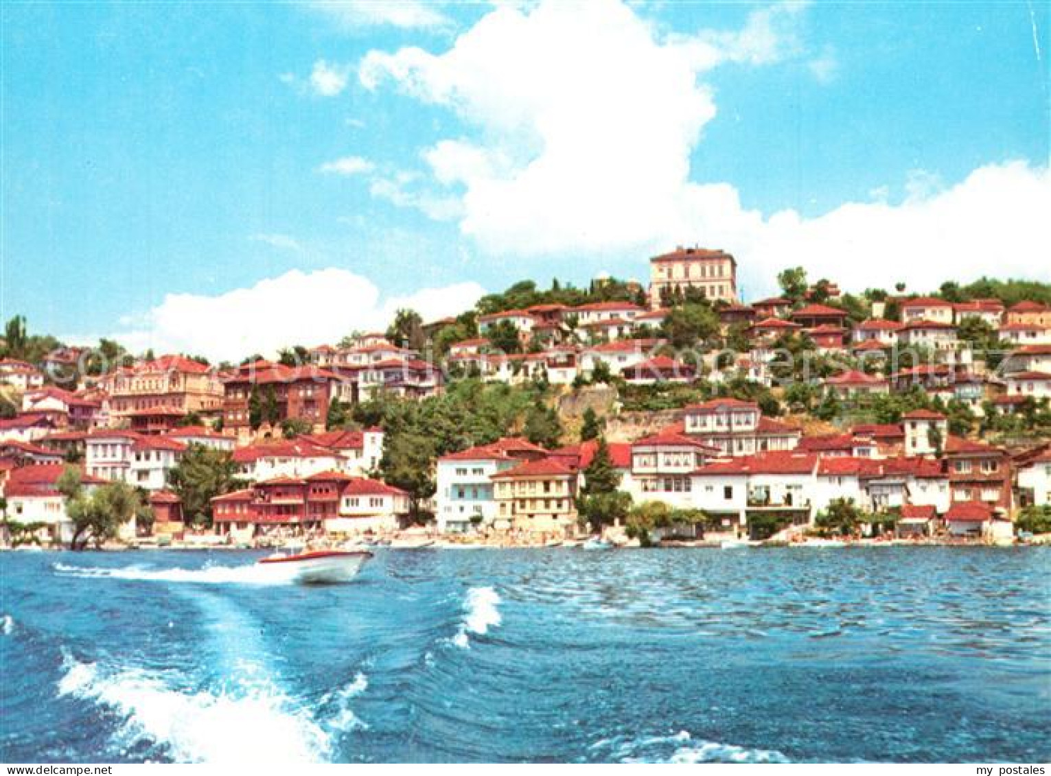 73602382 Ohrid Ansicht Vom Meer Aus Ohrid - North Macedonia