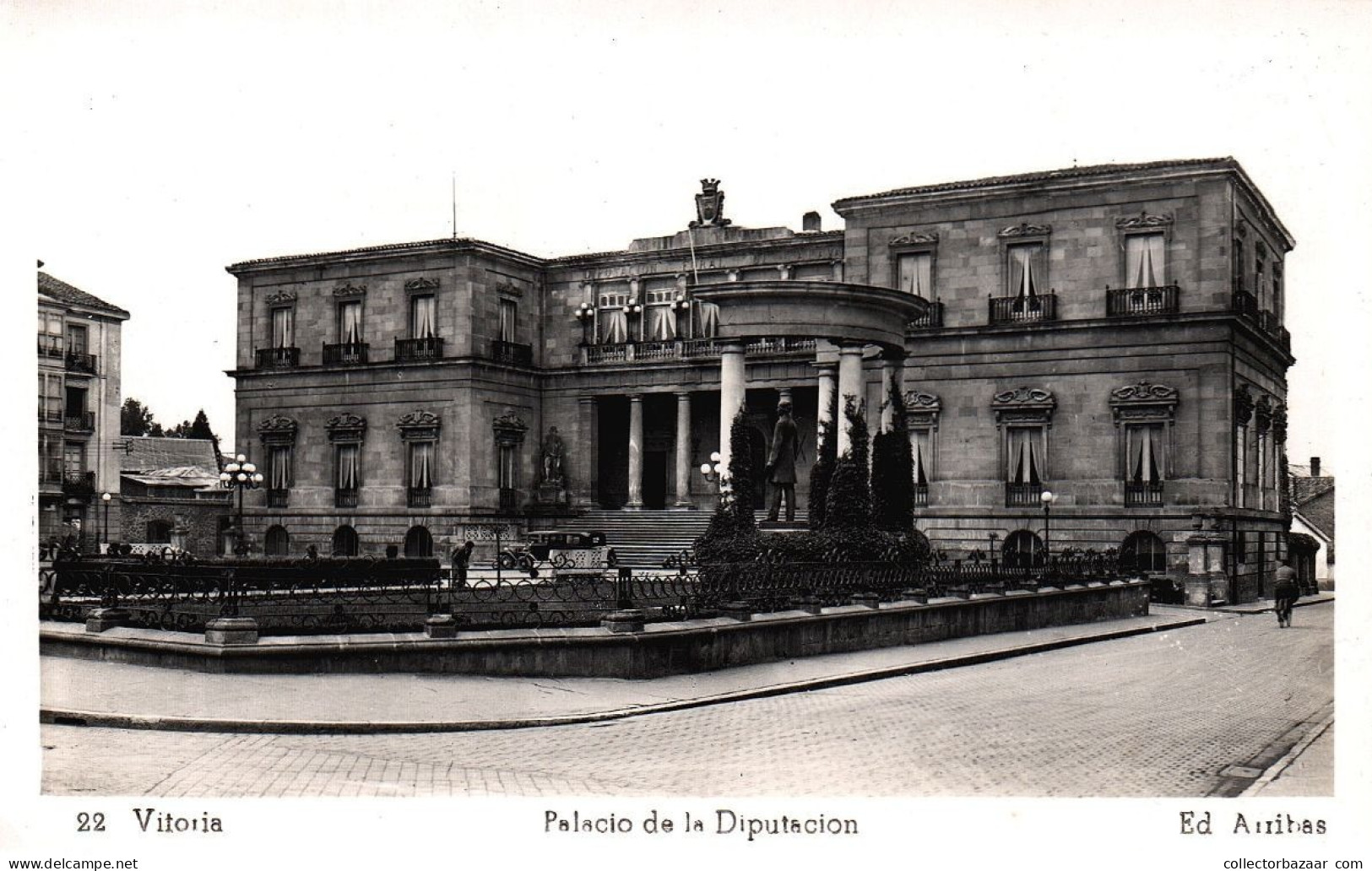 Vitoria Palacio De La Diputacion  Detalle Tarjeta Postal Antigua Original - Álava (Vitoria)