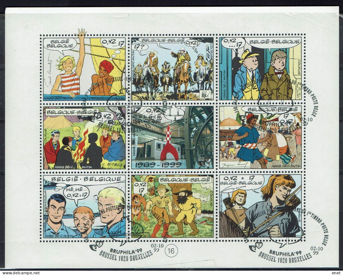 Belgie 1999 - OBP BL81° (2841/49) Stripfiguren - Stripsverhalen