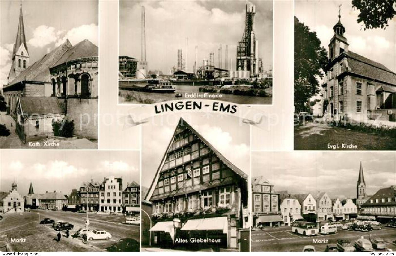 73602121 Lingen Ems Kirchen Markt Altes Giebelhaus Lingen Ems - Lingen