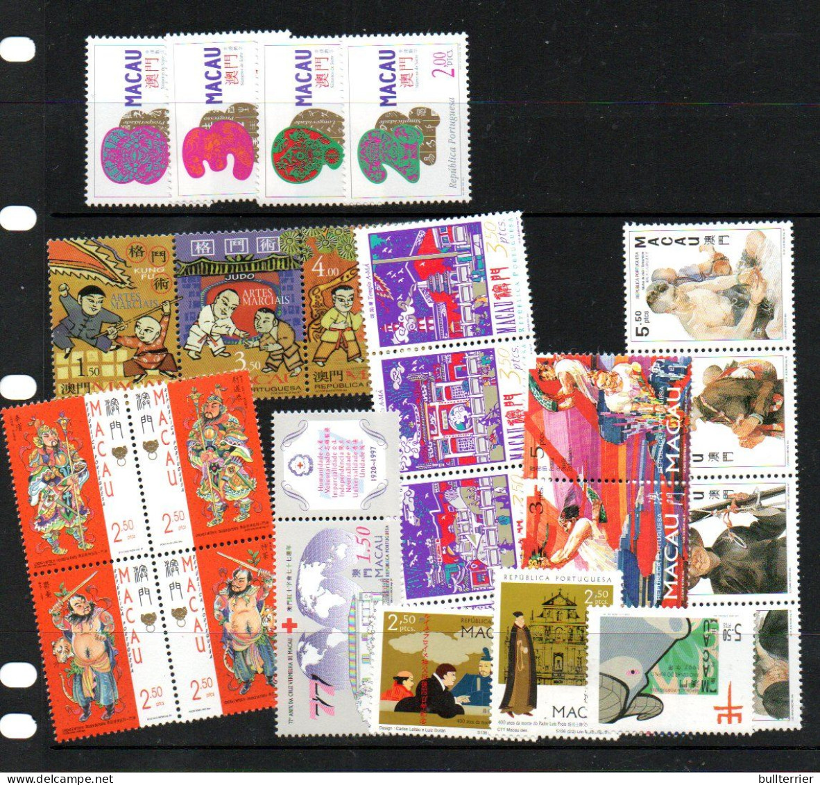 MACAU - 1997 - SELECTION OF STAMPS AND SETS MINT NEVER HINGED , SG CAT £45.40 - Unused Stamps