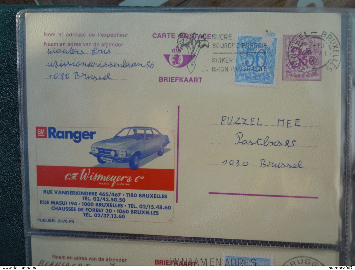 Publibel 2570 FN Ranger Car Auto Wismeyer Brussel     ( Class : Gr Ringfarde ) - Tarjetas Ilustradas (1971-2014) [BK]