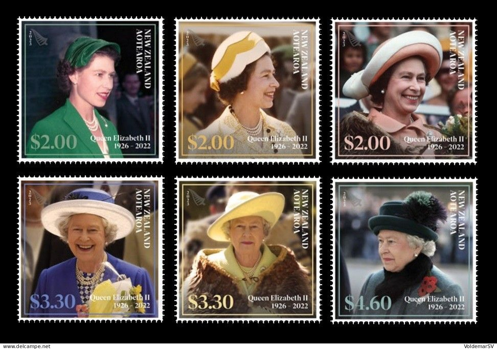New Zealand 2023 Mih. 4038/43 Queen Elizabeth II MNH ** - Unused Stamps