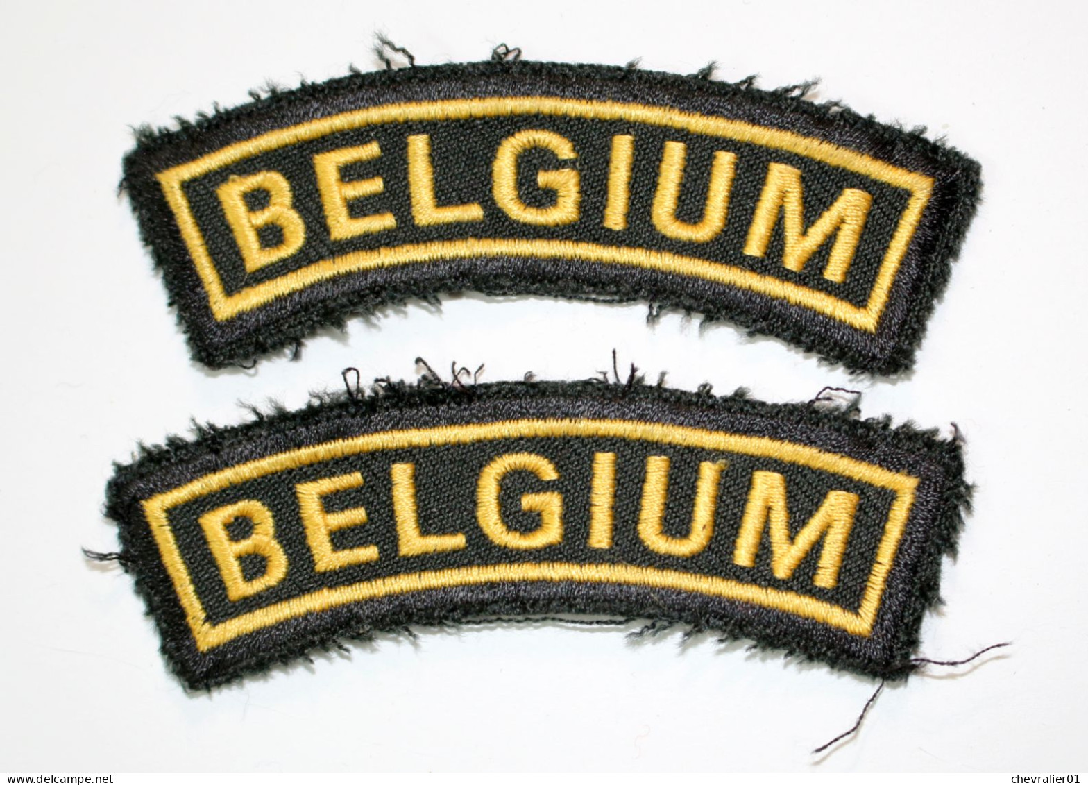 Militaria-BE-terre-insigne_accessoires_écusson épaule Belgium_21-03 - Armée De Terre