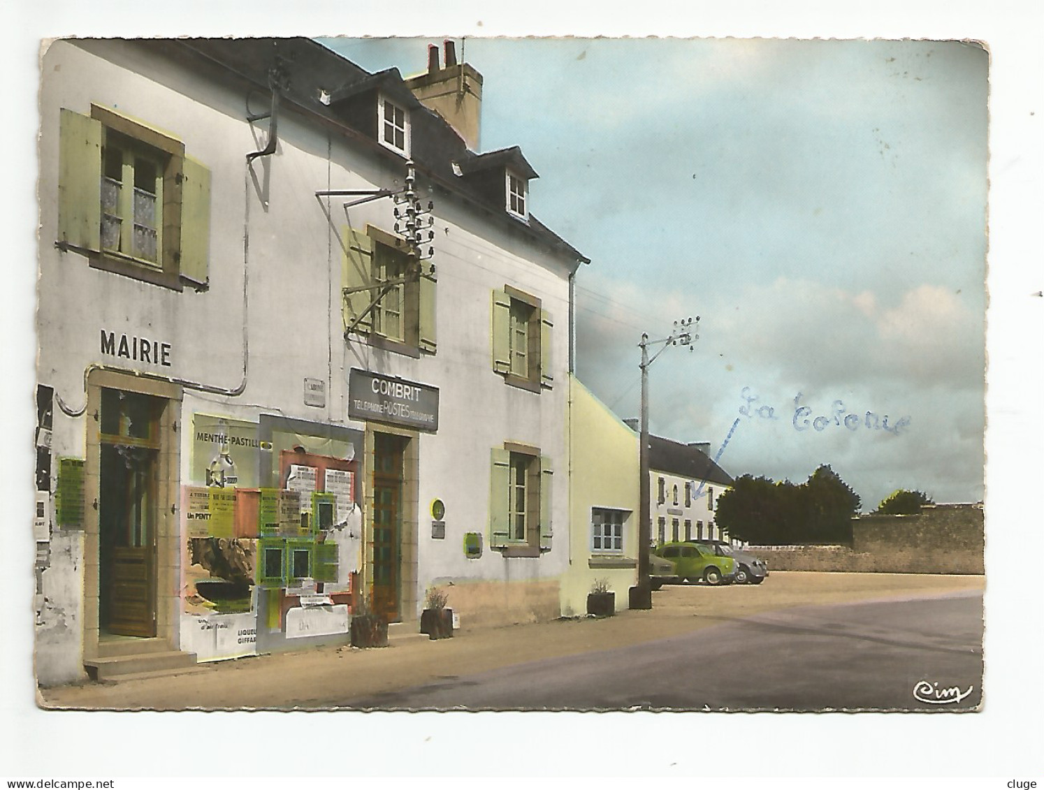 29 - COMBRIT - La Mairie  Téléphone Postes Télégraphe - Citroën  2 CV - Combrit Ste-Marine