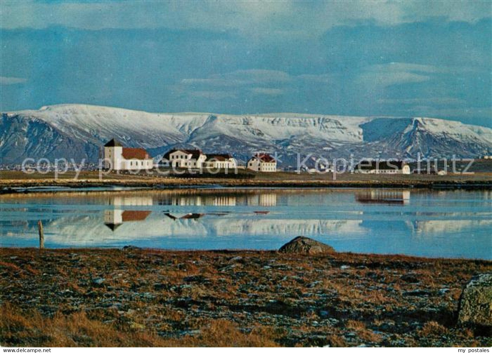 73601577 Gardabaer Bessastadir The Residence Of The President Of Iceland Mt Esja - Iceland