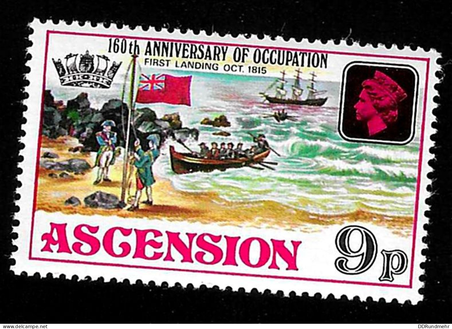 1975 First Landing  Michel AC 194 Stamp Number AC 194 Yvert Et Tellier AC 195 Stanley Gibbons AC 197 Xx MNH - Ascension (Ile De L')