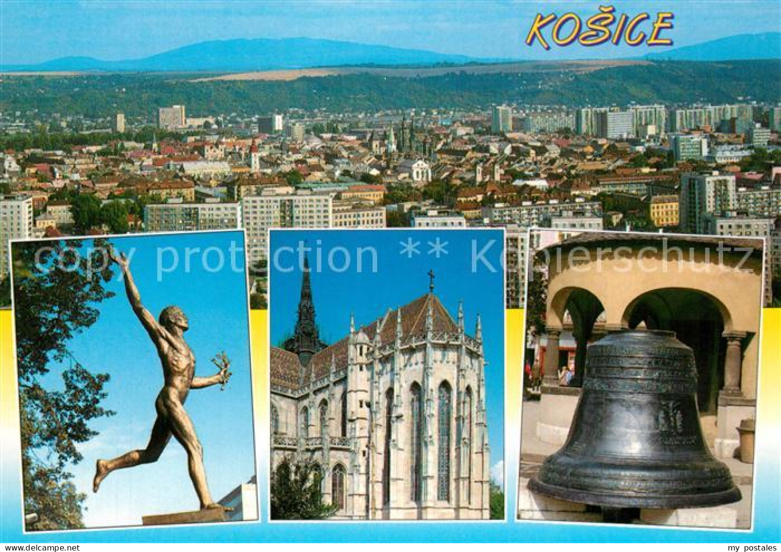 73601508 Kassa Kosice Kaschau Slovakia Stadtpanorama Plastik Statue Dom Glocke  - Slovaquie