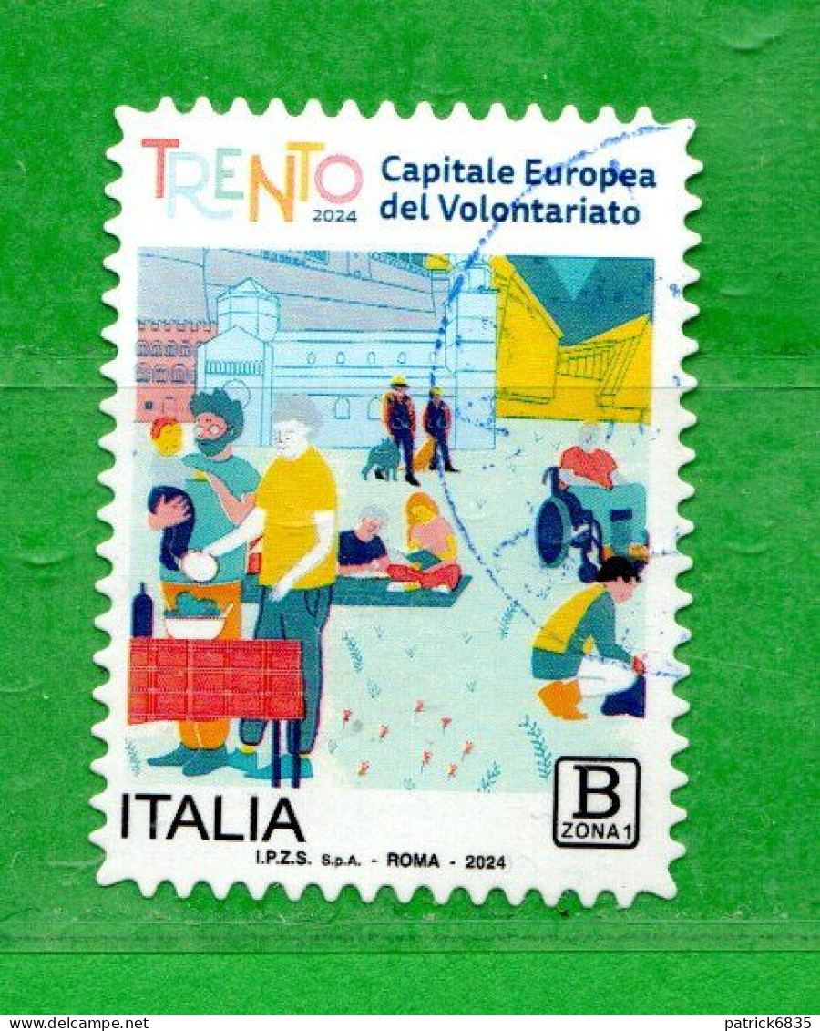 Italia °- 2024 - TRENTO Capitale Europea Della Cultura.   Usato. - 2021-...: Usados