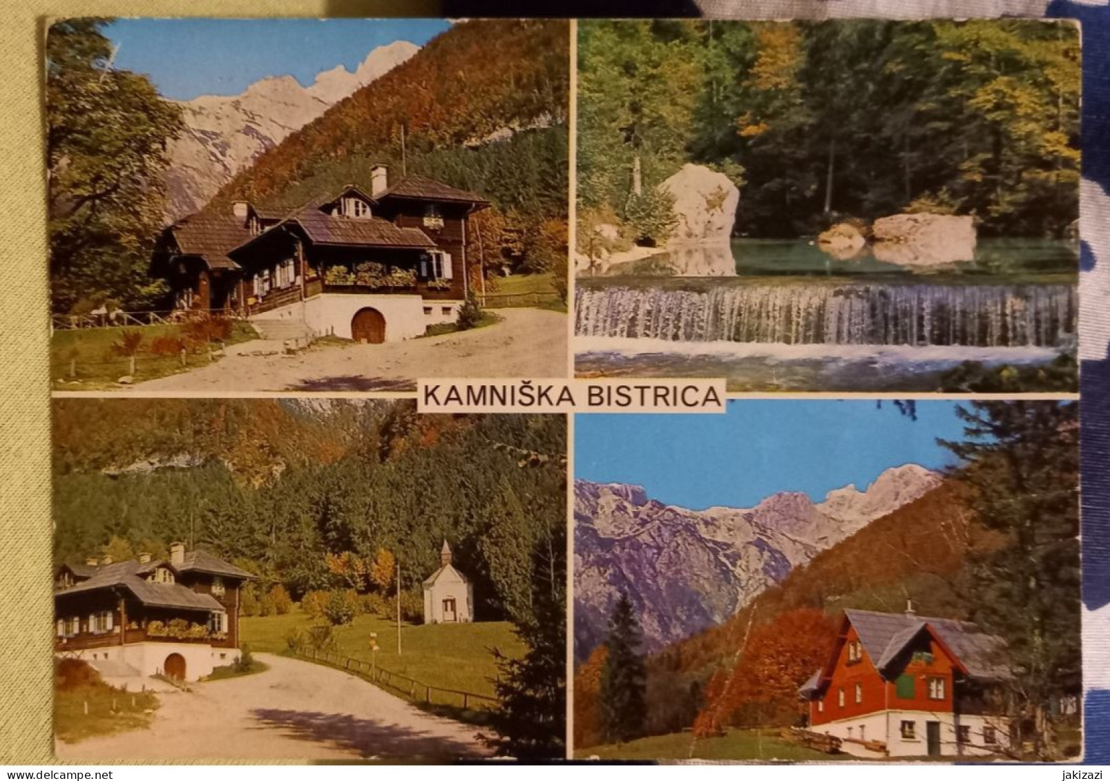 Kamnik. Kamniška Bistrica 1981. Train Stamp - Eslovenia