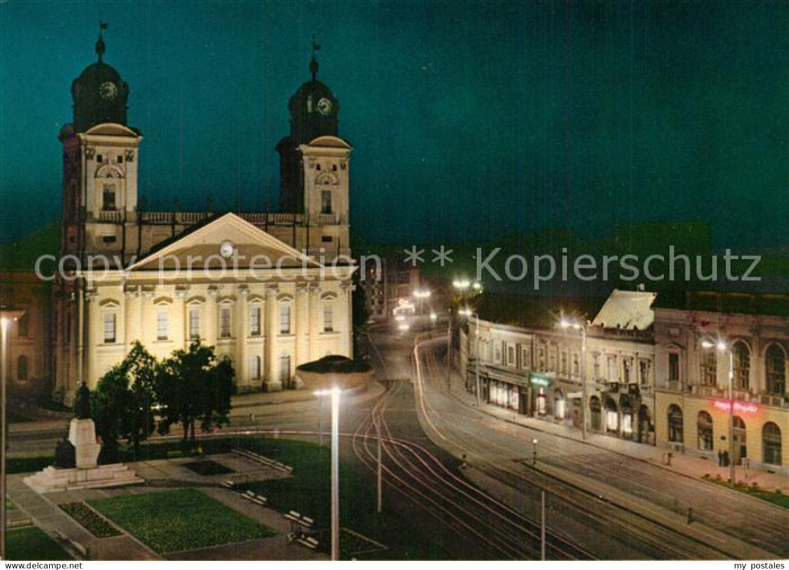 73601318 Debrecen Debrezin Kossuth Lajos Platz Mit Reformierten Kirche Denkmal N - Hongrie