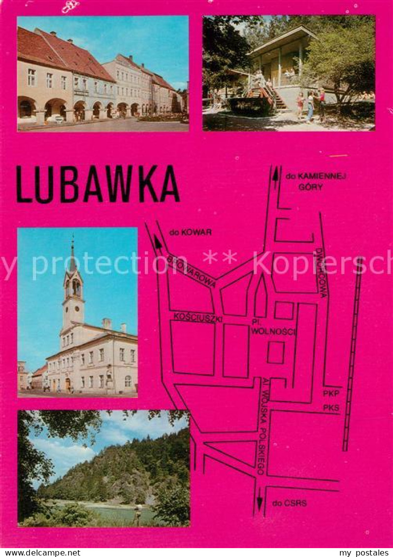 73601230 Lubawka Plac Wolnosci Osrodek Kolonijny Ratusz Krucza Skala Lubawka - Pologne