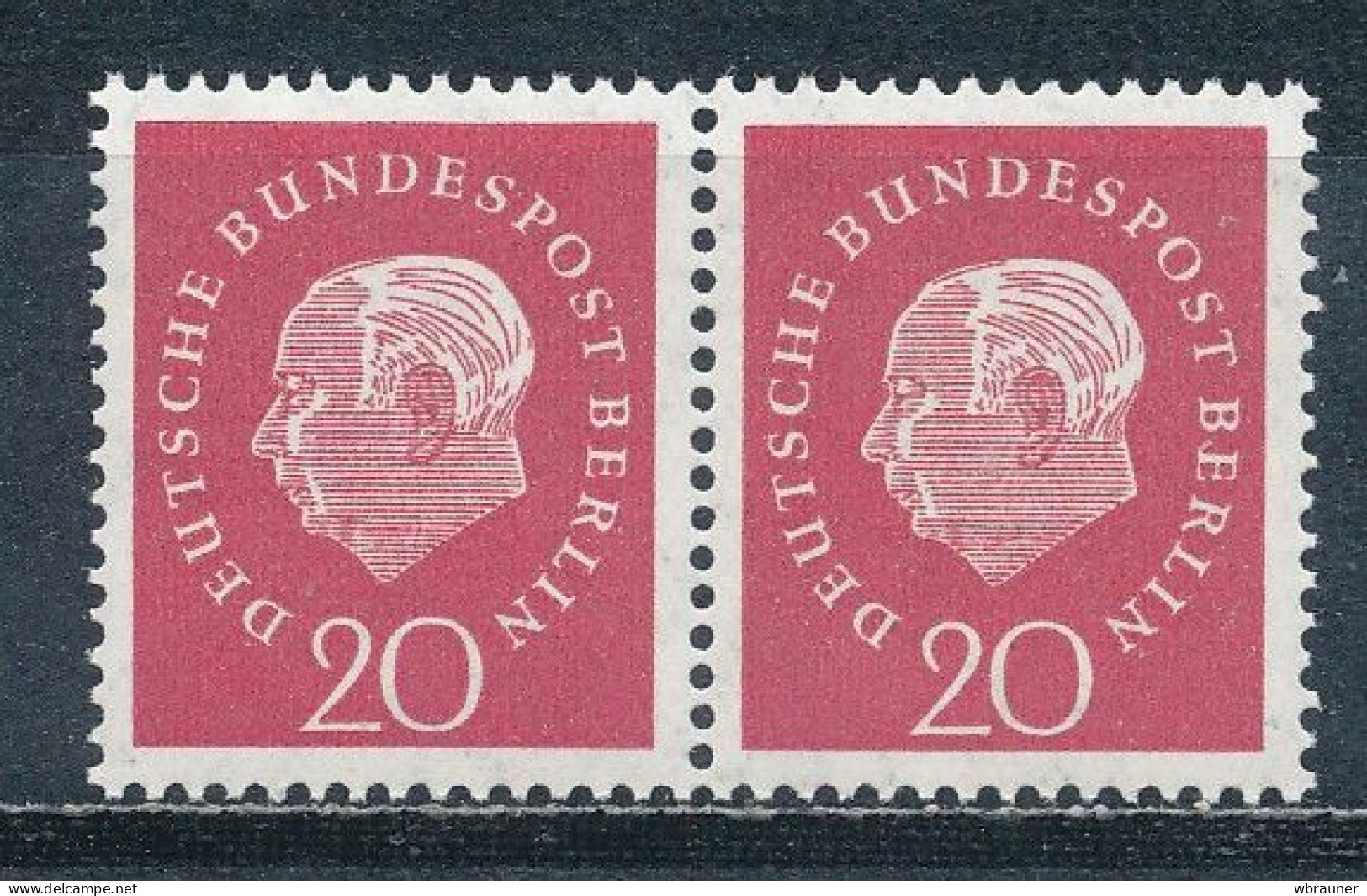 Berlin 184 V Waagerechtes Paar ** Mi. 20,- - Unused Stamps
