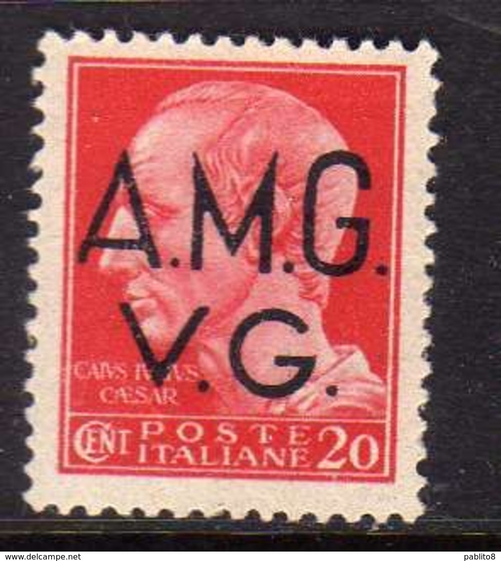 VENEZIA GIULIA 1945 - 1947 TRIESTE AMGVG AMG VG POSTA ORDINARIA IMPERIALE CENT. 20 (III) SENZA FILIGRANA UNWATERMARK MNH - Mint/hinged