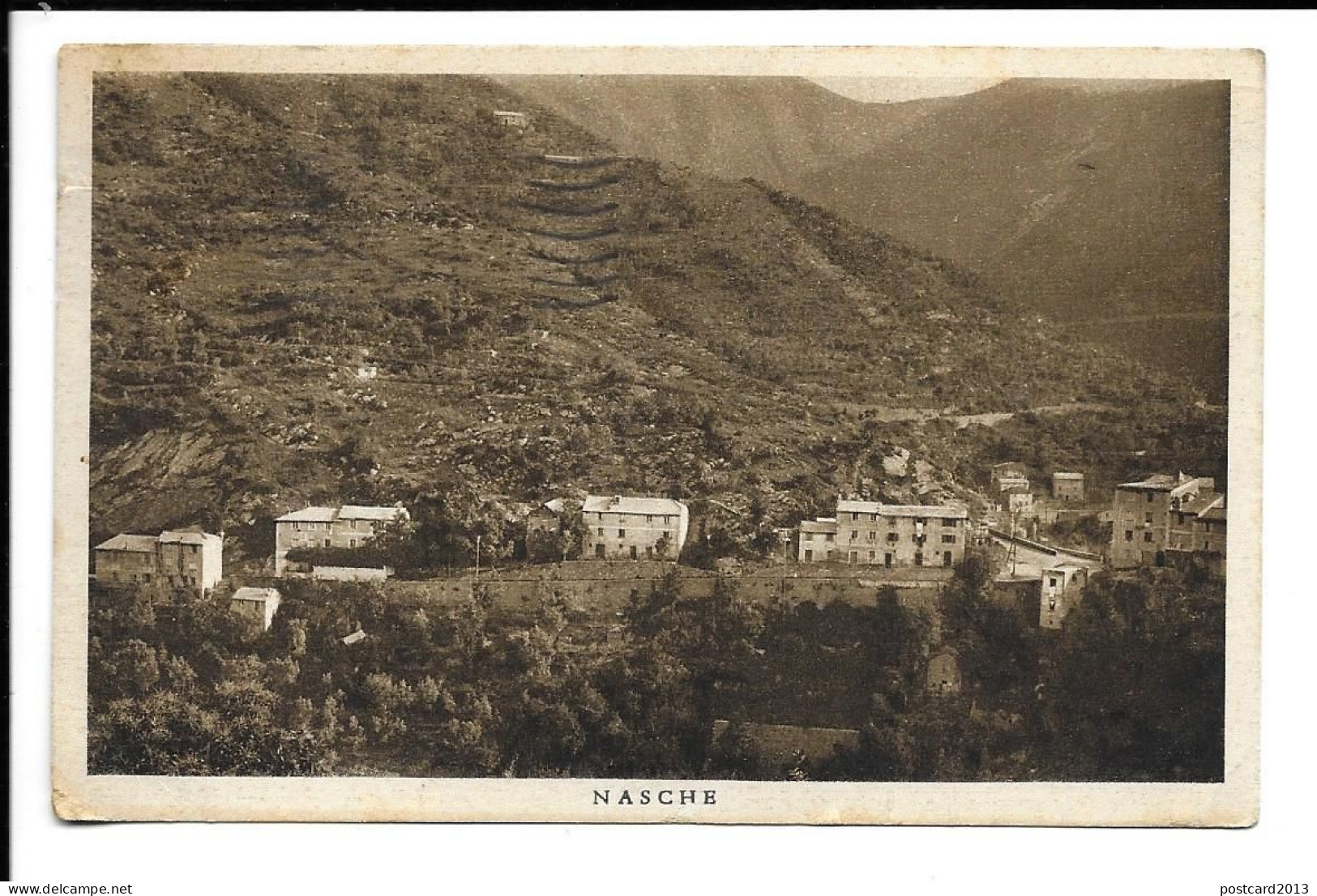 CARTOLINA DI LOCALITA' NASCHE ( GENOVA ) , 1940 . - Genova (Genoa)