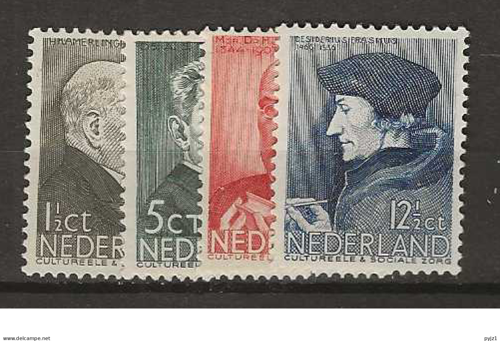 1936 MH/* Nederland NVPH 283-86 - Unused Stamps
