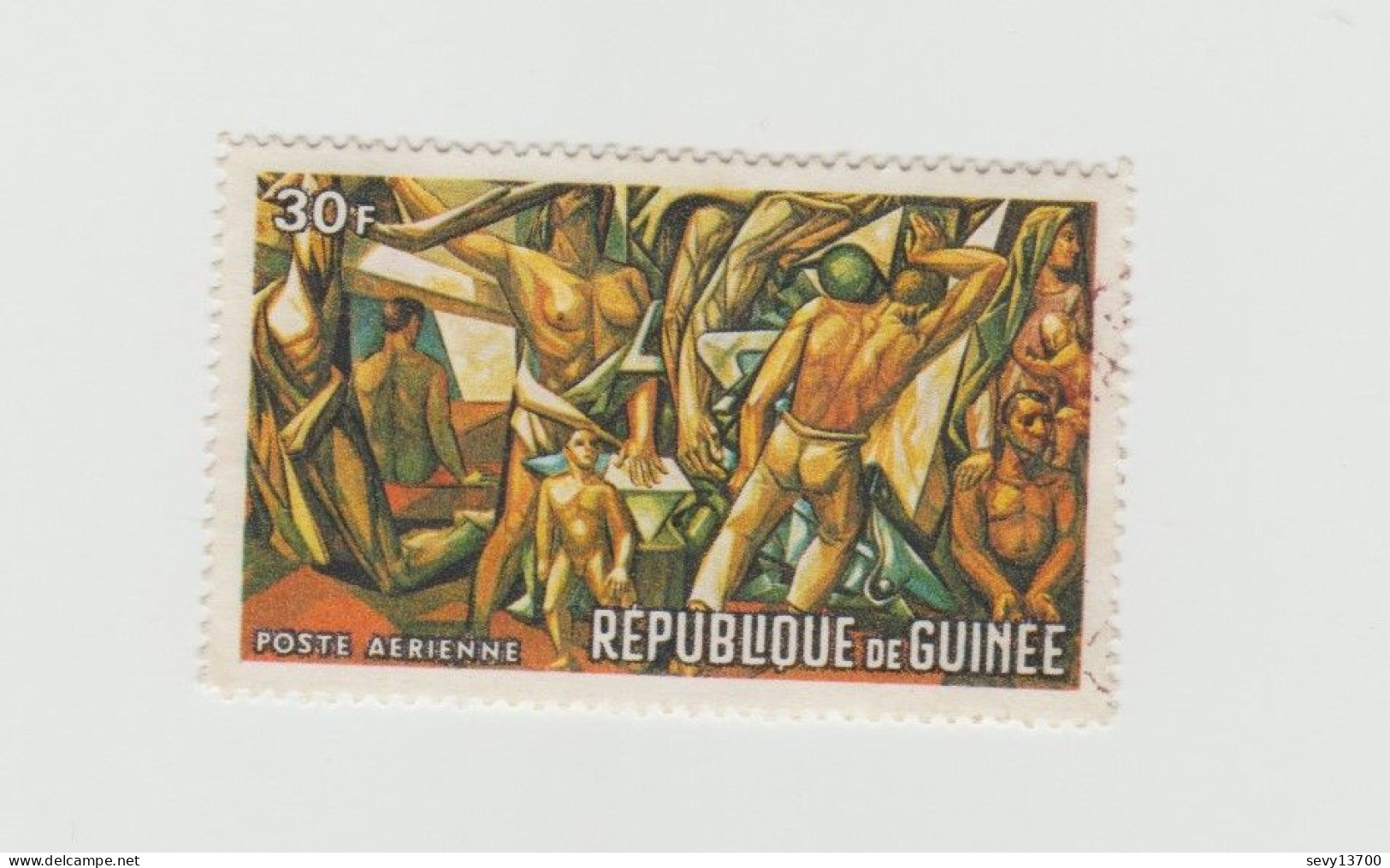 République De Guinée Lot 47 Timbres Traditions Unicef Croix Rouge Foot Ball - Guinea (1958-...)