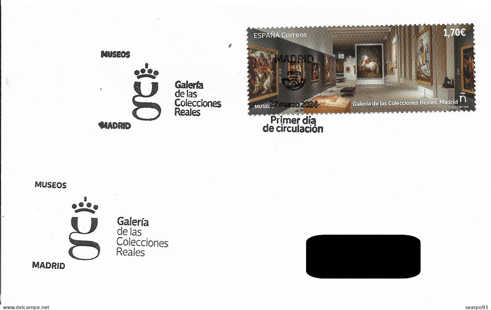 SPAIN. FDC. GALLERY OF THE ROYAL COLLECTIONS. 2024 - FDC