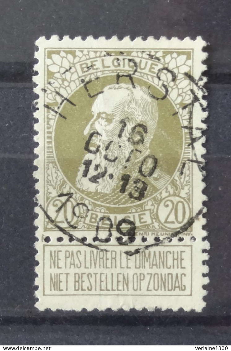 75 Avec Belle Oblitération Herstal - 1905 Breiter Bart