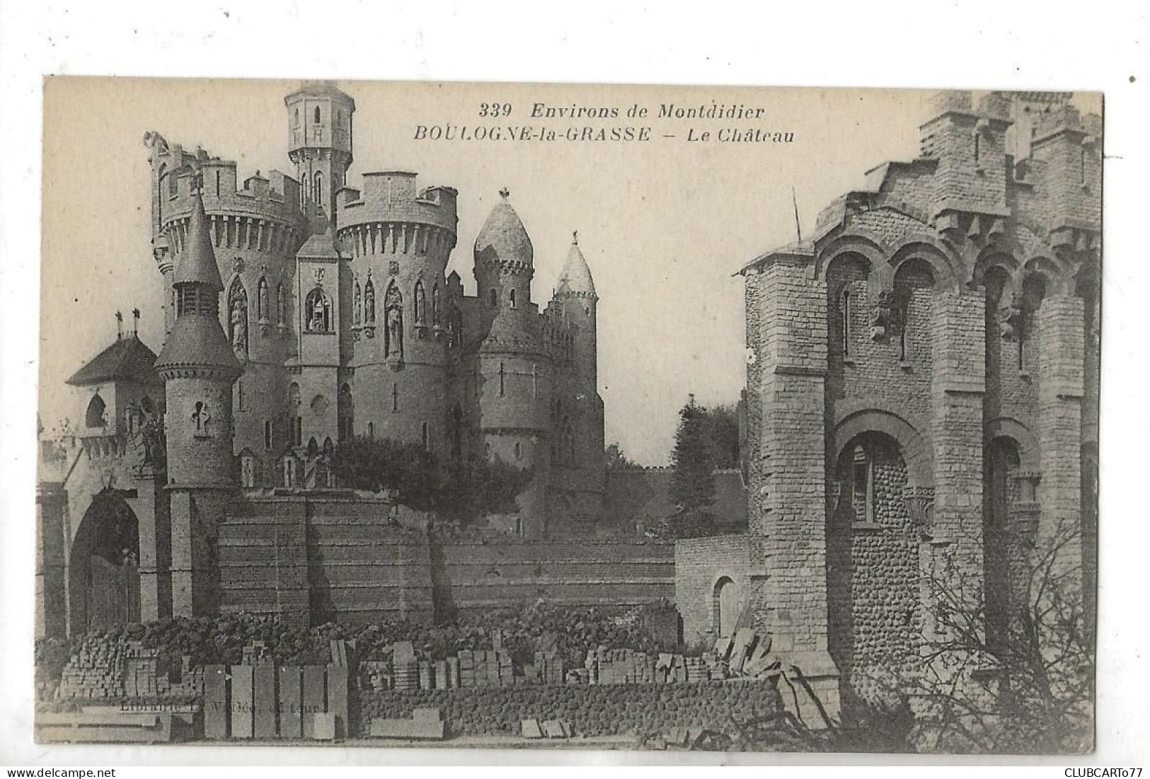 Boulogne-la-Grasse (60) : Le Château En Fin De Construction En 1910 PF. - Andere & Zonder Classificatie