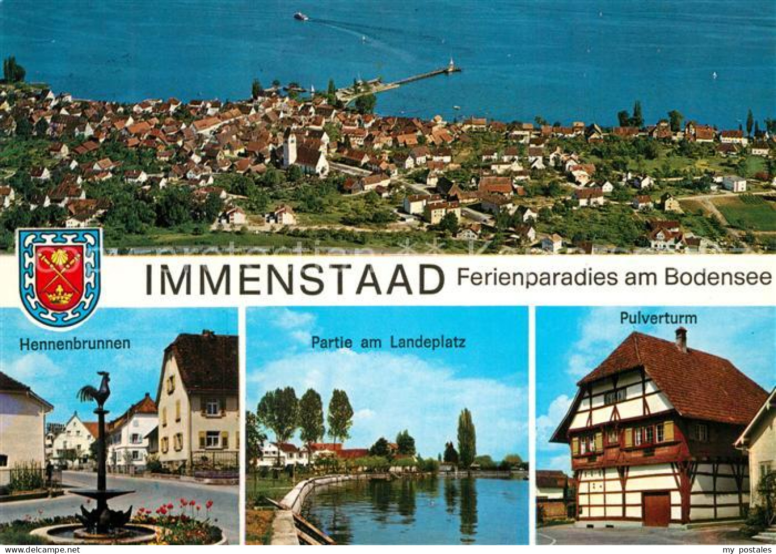 73600593 Immenstaad Bodensee Fliegeraufnahme Hennenbrunnen Partie Am Landeplatz  - Autres & Non Classés