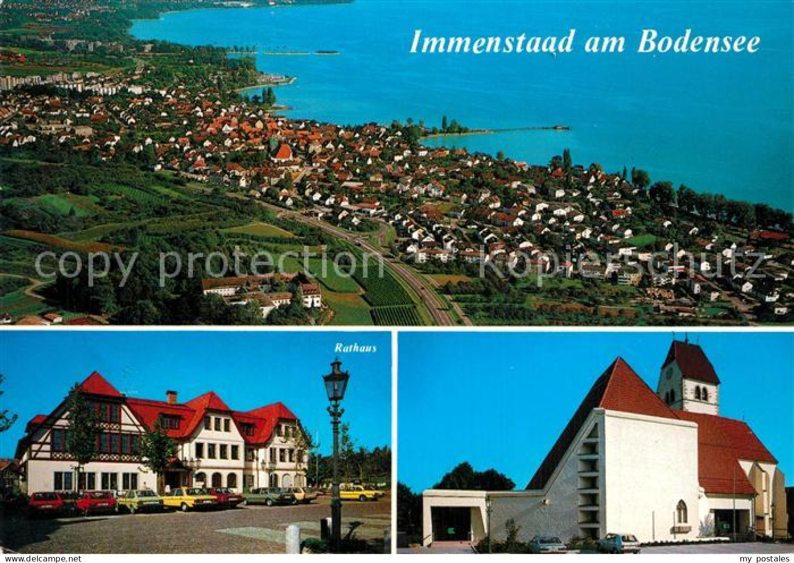 73600591 Immenstaad Bodensee Schloss Fliegeraufnahme Hotel Restaurant Kirche Imm - Other & Unclassified