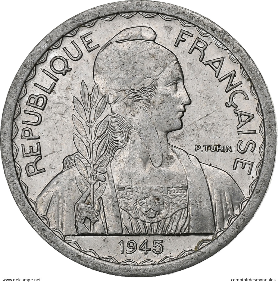 Indochine Française, 10 Cents, 1945, Aluminium, SUP, KM:28.2 - Indonesien