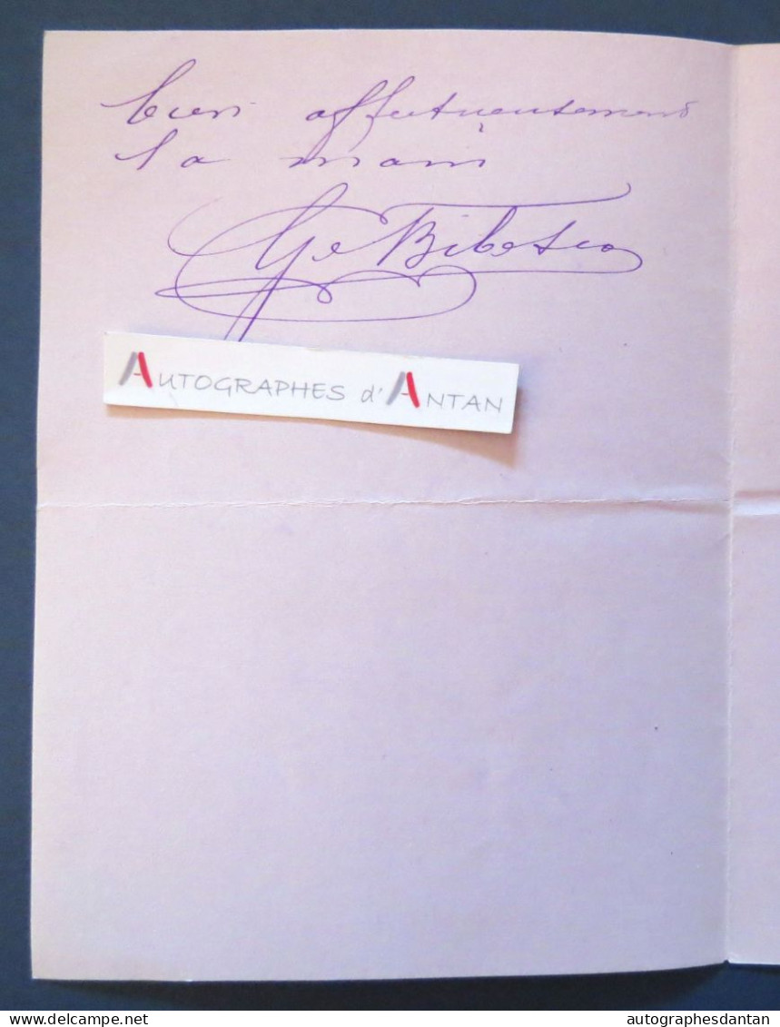 ● L.A.S 1893 Georges BIBESCO - Cannes - Lefèvre Pontalis - Né à Craiova En Roumanie - Lettre Autographe - Romania - Politicians  & Military