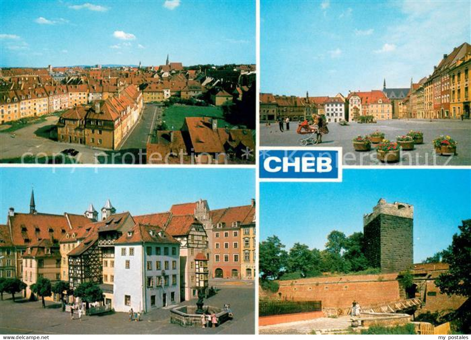 73600357 Cheb Eger Celkovy Pohled Na Historicke Jadro Mesta Namesti Jirikho Z Po - Czech Republic