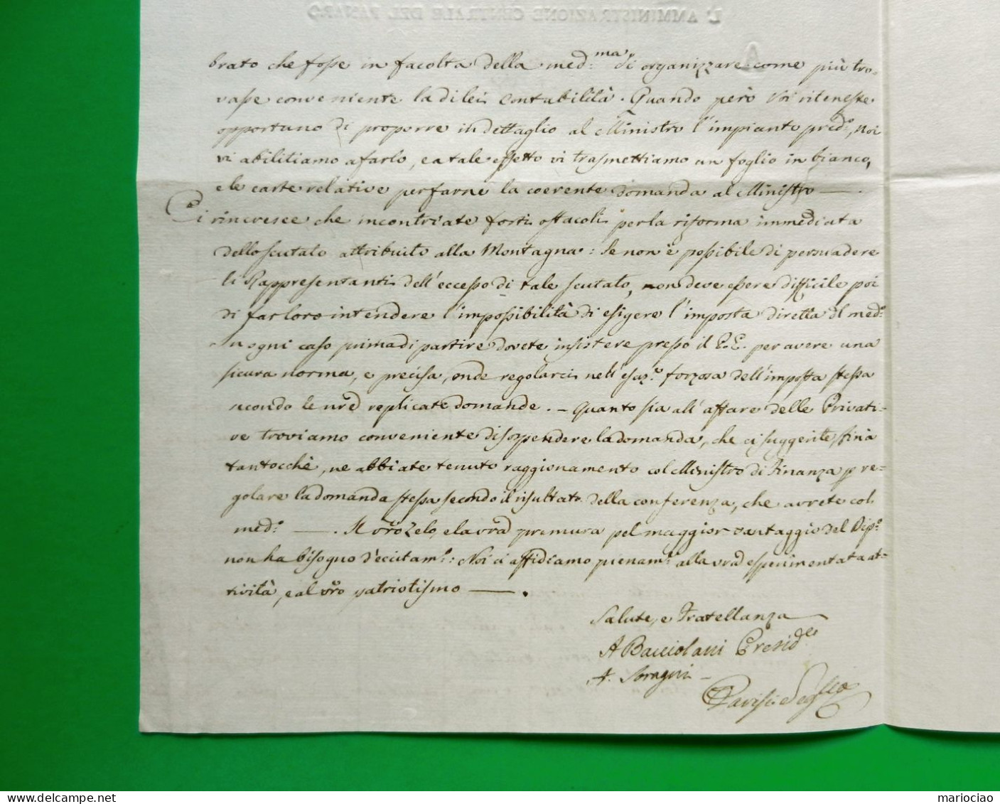 D-IT Repubblica Cisalpina 1797 MODENA - Documentos Históricos