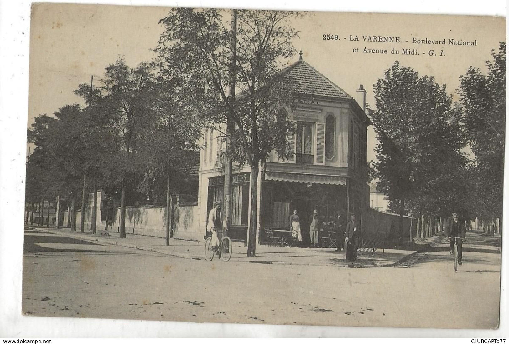 Saint-Maur-des-Fossés (94): Le Café Du Bac Angle Du Bd National  Ae Du Midi Quartier La Varenne Saint-Hilaire En 1910 PF - Saint Maur Des Fosses