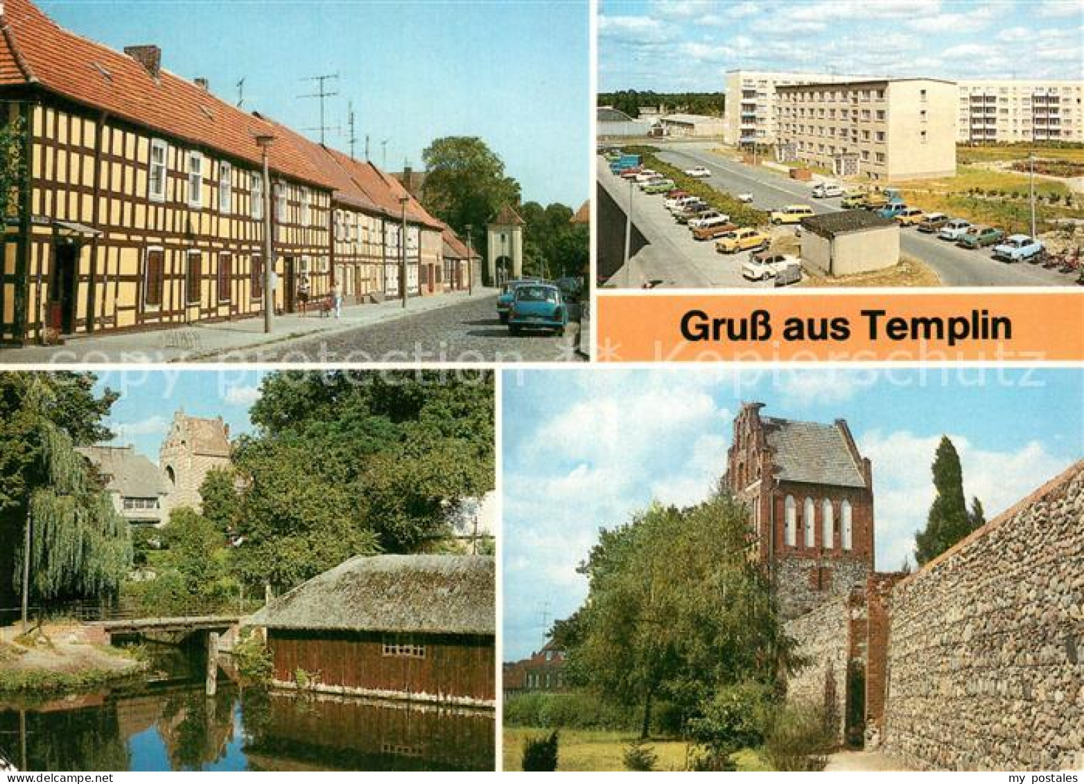 73600050 Templin Martin Luther Strasse Fachwerkhaeuser Ringstrasse Templiner Kan - Templin