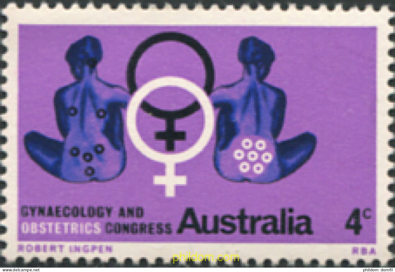 161030 MNH AUSTRALIA 1967 5 CONGRESO INTERNACIONAL DE GINECOLOGIA - Mint Stamps